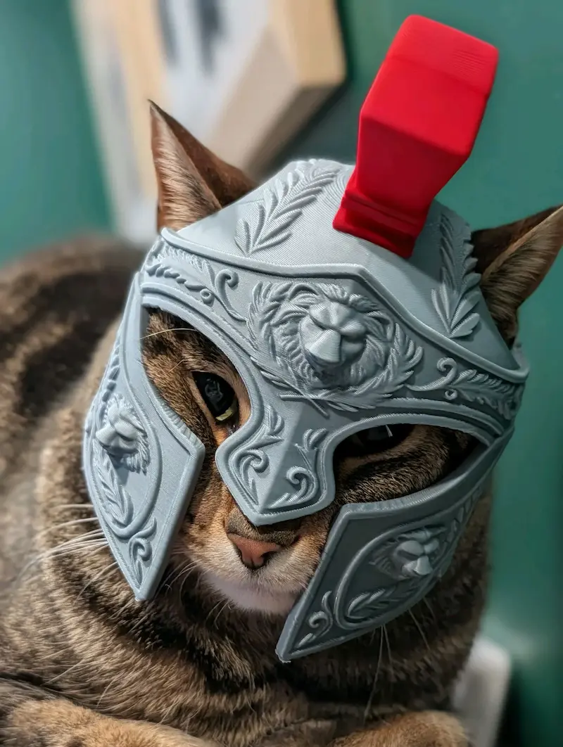 Casco Centurión Romano para Gatos